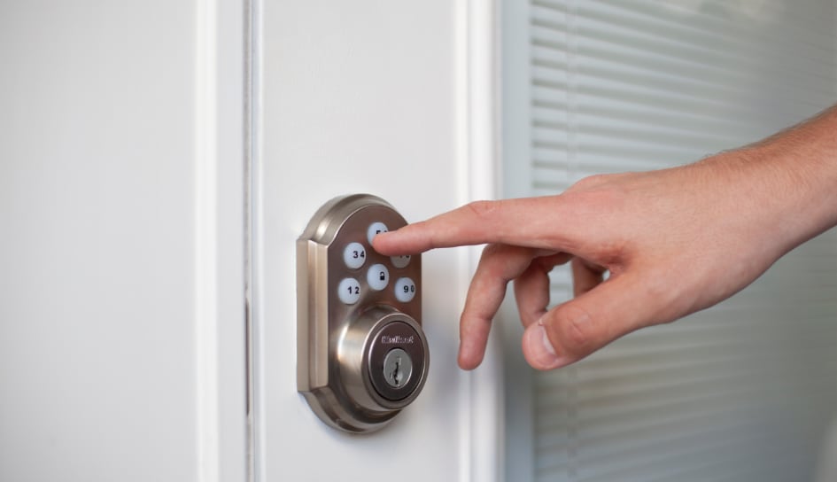 ADT smartlock on a Ann Arbor home